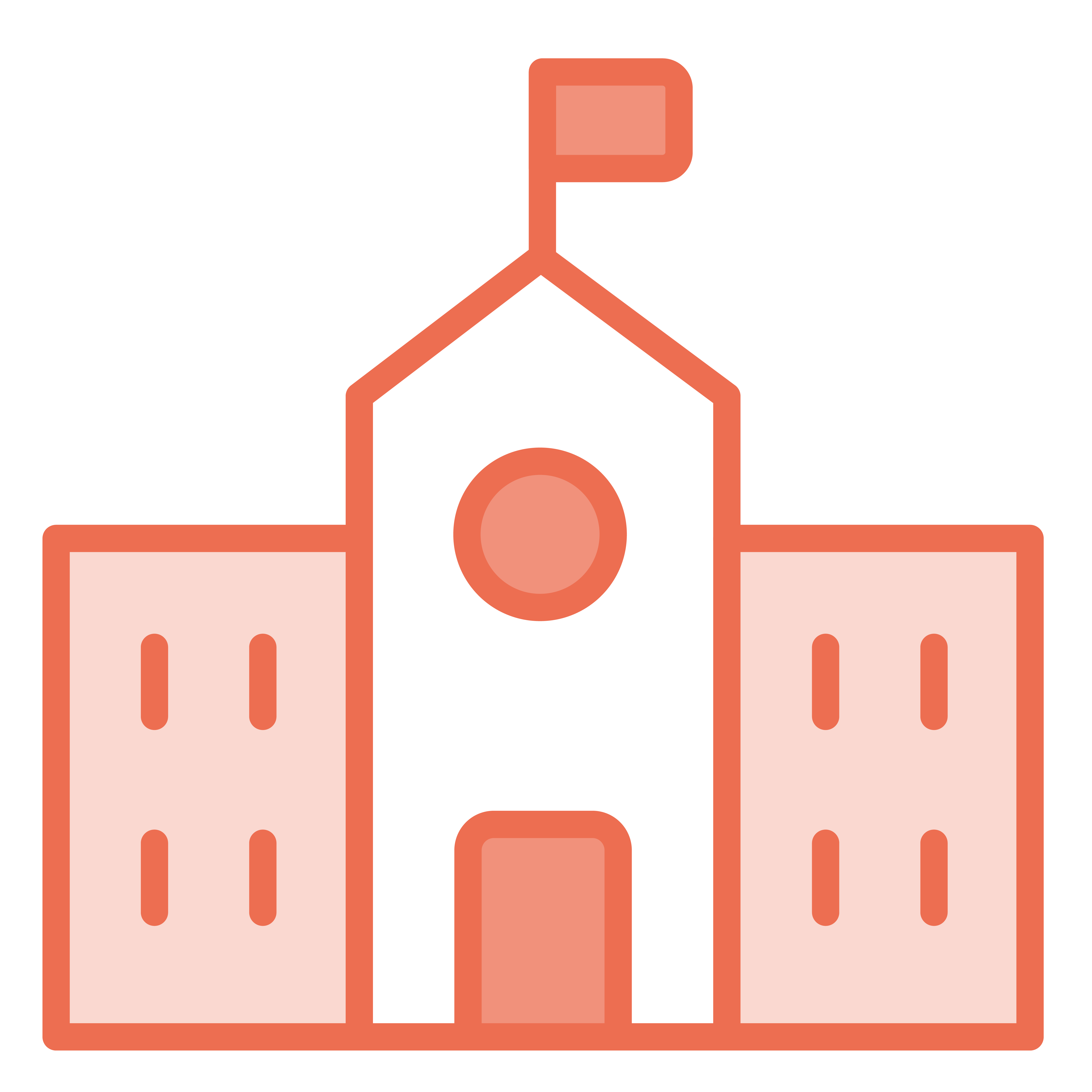 Coloured Orange Light Bk School